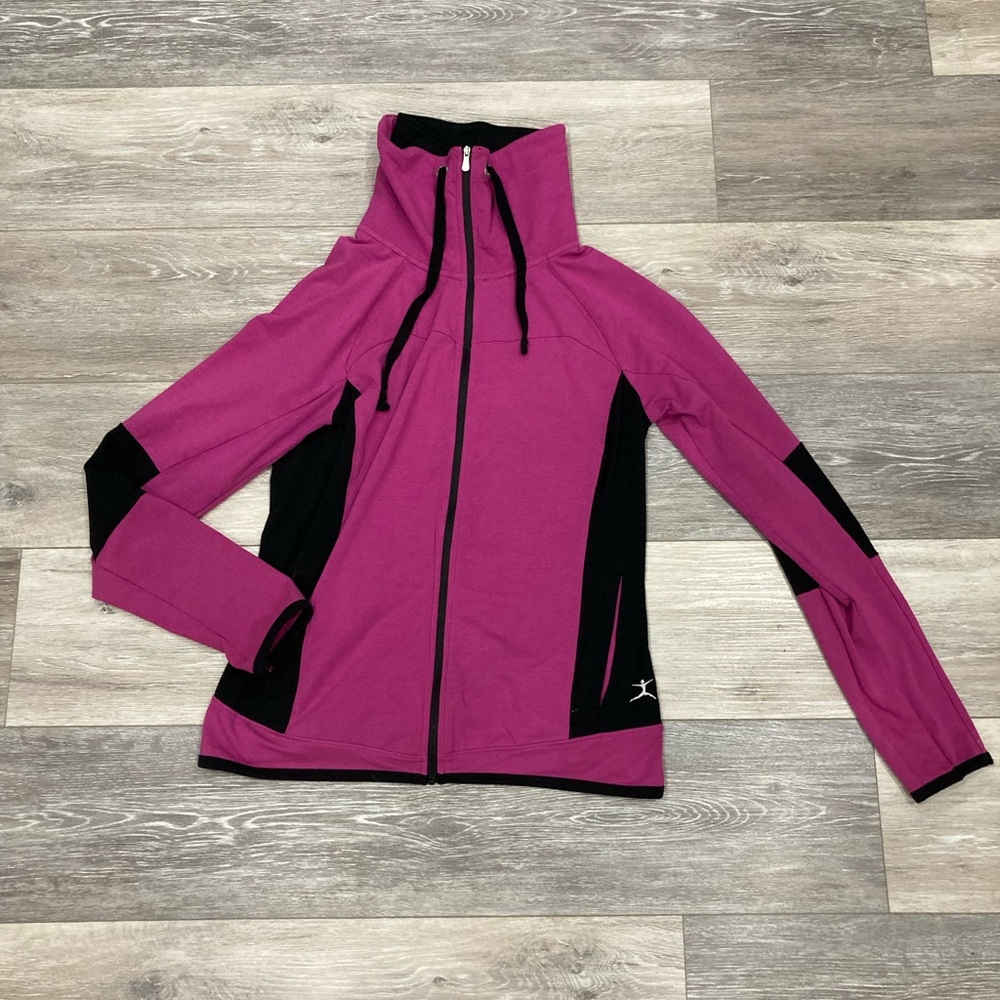 Danskin Purple and Black Workout Track Jacket Medium